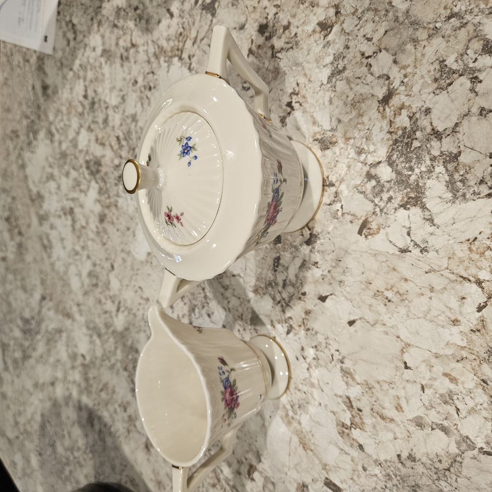 White and Gold Coffee & Tea Accessory Set for Kitchen